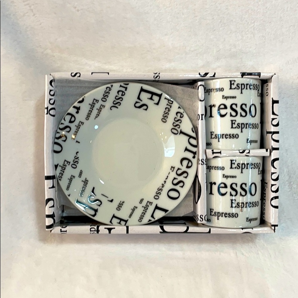 D'Lusso Designs Espresso Cup Saucer Set of Two